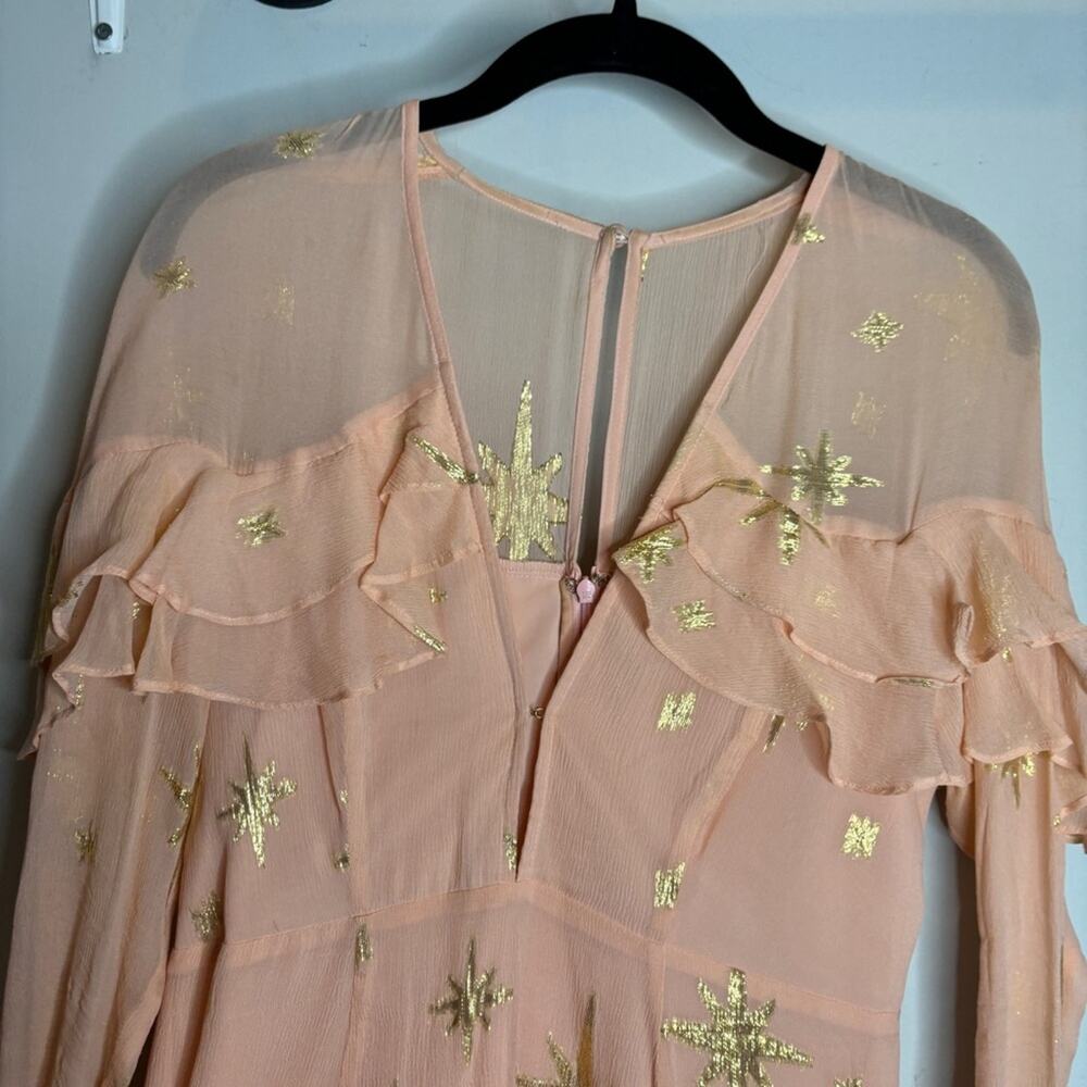 For Love & Lemons Gilded Star Mini Dress - Picture 5 of 12